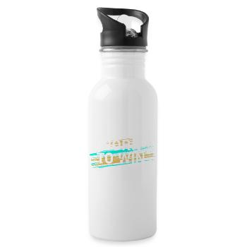 I Am Born To Win - 20 oz Water Bottle - white - Right