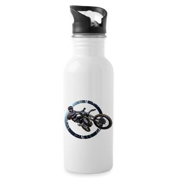 Motocross - 20 oz Water Bottle - white - Right