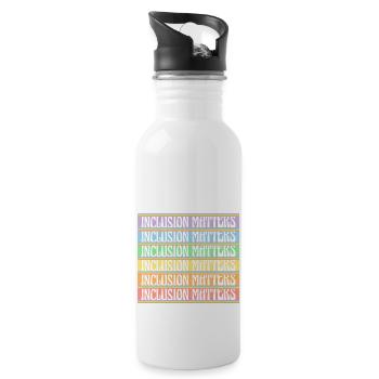 Inclusion Matters Kindness Diversity Awareness - 20 oz Water Bottle - white - Right