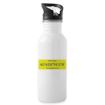 New York the empire state - 20 oz Water Bottle - white - Right