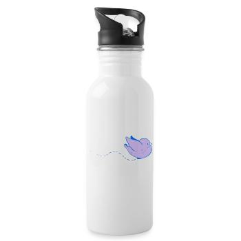 Lilac Baby Bird in Flight - 20 oz Water Bottle - white - Right
