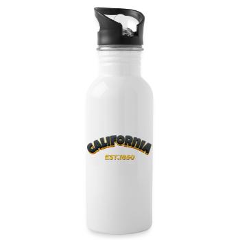 California Est1850 Vintage Arc - 20 oz Water Bottle - white - Right