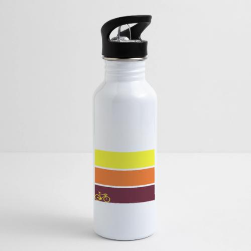 tricolor with bicycle - 20 oz Water Bottle