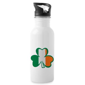 ♥ټ☘Kiss the Irish Shamrock to Get Lucky☘ټ♥ - 20 oz Water Bottle - white - Right