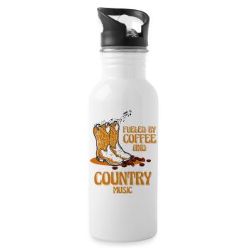 Country Music - 20 oz Water Bottle - white - Right