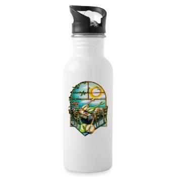 Rustic Sunrise Kitchen Scene - 20 oz Water Bottle - white - Right