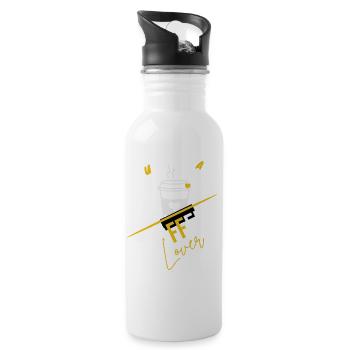 Coffee Lover I Need Just a Cop Of Coffee - 20 oz Water Bottle - white - Right