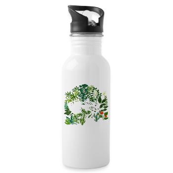 Plants Grow At Your Own Pace Shirt Grow At Your Ow - 20 oz Water Bottle - white - Right
