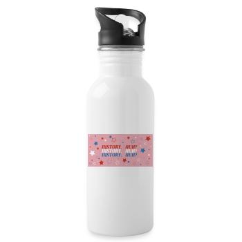 History Huh RED WHITE AND ROYAL BLUE - 20 oz Water Bottle - white - Right