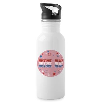 History Huh RED WHITE AND ROYAL BLUE 1 - 20 oz Water Bottle - white - Right