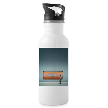 Subway Wall Window - 20 oz Water Bottle - white - Right