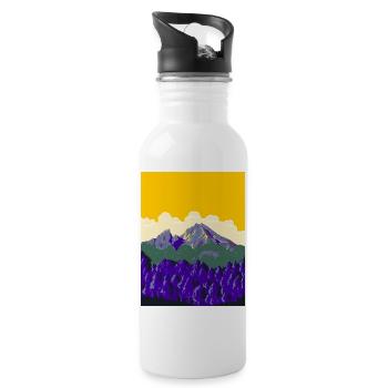 Berchtesgaden Alps or Berchtesgadener Alpen WPA - 20 oz Water Bottle - white - Right