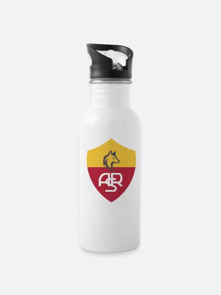 Roma FC logo - 20 oz Water Bottle - white