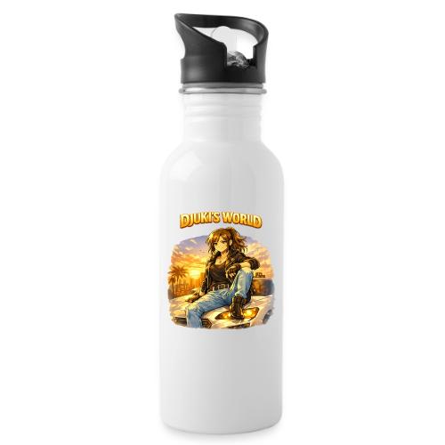 Djuki’s World – Sunset Drive - 20 oz Water Bottle