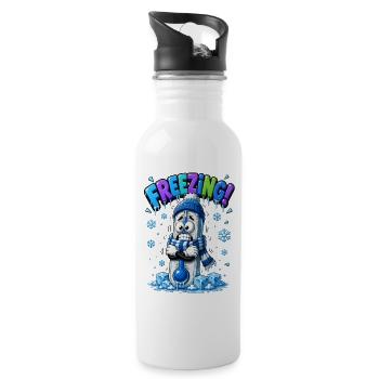 Frosty Thermometer CryoLaugh - 20 oz Water Bottle - white - Right