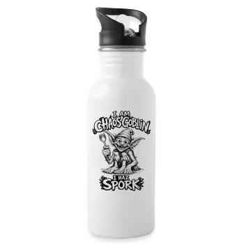 Chaos Goblin - 20 oz Water Bottle - white - Right