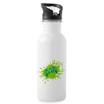 color blob console retro - 20 oz Water Bottle - white - Right