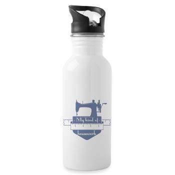 My kind of housework - 20 oz Water Bottle - white - Right