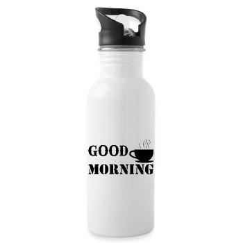 Good morning coffee/ good morning - 20 oz Water Bottle - white - Right