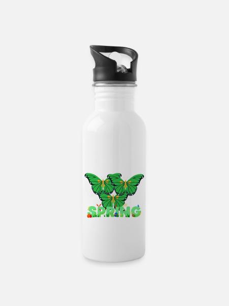 The Spring Is Here - 20 oz Water Bottle - white
