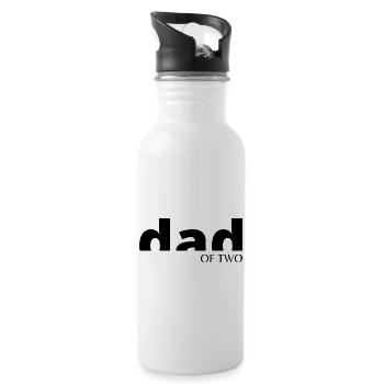 Dad of two - 20 oz Water Bottle - white - Right