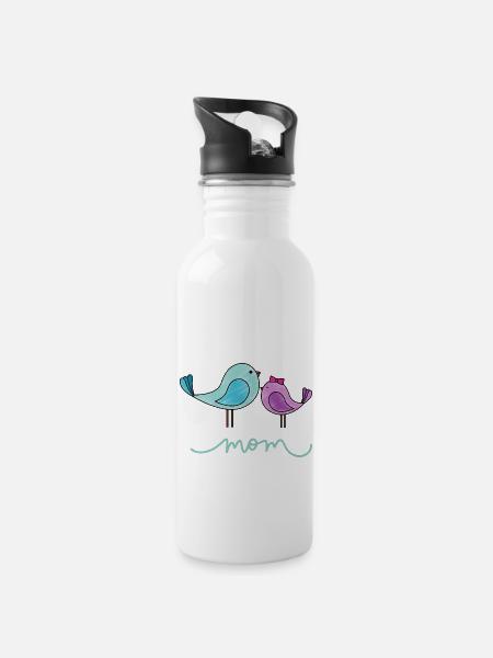 Mom My Bestfriend - 20 oz Water Bottle - white