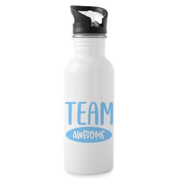 Team Awesome - 20 oz Water Bottle - white - Right