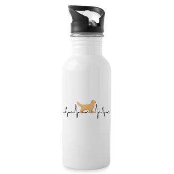 Golden Retriever - 20 oz Water Bottle - white - Right