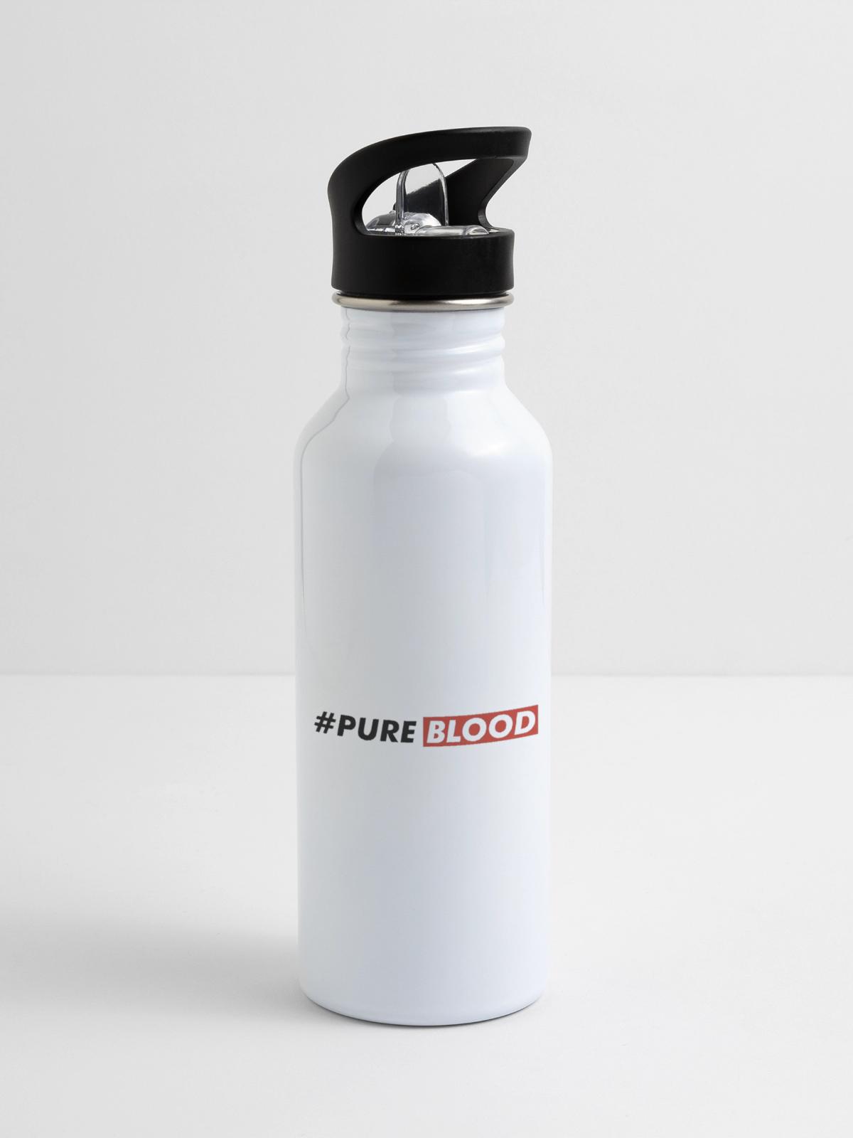 Pure Bloods - 20 oz Water Bottle - white - Right