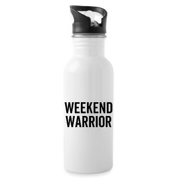 Weekend Warrior - 20 oz Water Bottle - white - Right