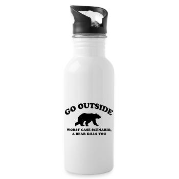 Bear Mountains Alps - 20 oz Water Bottle - white - Right
