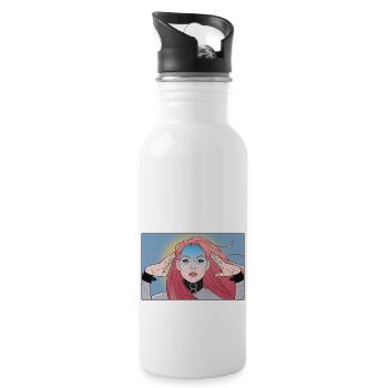 MIND CONTROL - 20 oz Water Bottle - white - Right