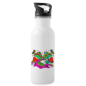 Do Not Feed Hallucinogens To The Alligators - 20 oz Water Bottle - white - Right