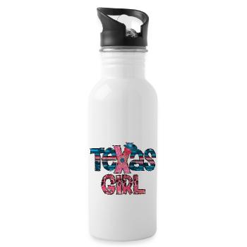 Texas Girl Texan Girl - 20 oz Water Bottle - white - Right