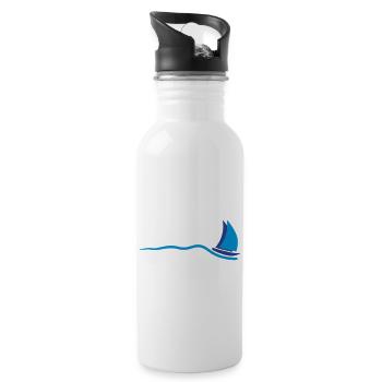 sailing boat - 20 oz Water Bottle - white - Right