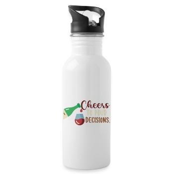 Wine Love Wine Tasting Drink Wine - 20 oz Water Bottle - white - Right