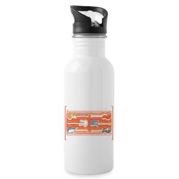 Celebrate Diversity Guitars Guitarist Music - 20 oz Water Bottle - white - Right