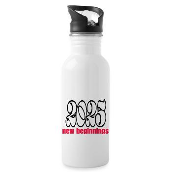 Minimalist Design for 2025 - 20 oz Water Bottle - white - Right