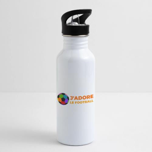 I love football - 20 oz Water Bottle