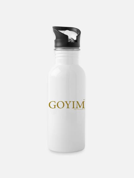 GOYIM, Gold - 20 oz Water Bottle - white