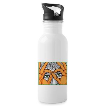 Eyes as Windows - 20 oz Water Bottle - white - Right