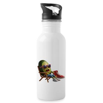 Avocado King - 20 oz Water Bottle - white - Right