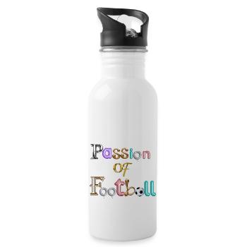 Passion of football - 20 oz Water Bottle - white - Right