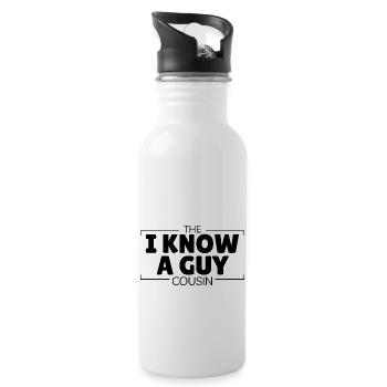The "I Know a Guy Cousin Funny Fix-It All Relative - 20 oz Water Bottle - white - Right