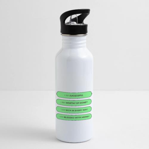 Powerful Money Affirmations Merch for Wealth - 20 oz Water Bottle