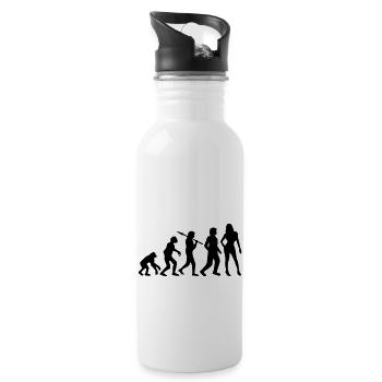 Hot Girl Evolution - 20 oz Water Bottle - white - Right