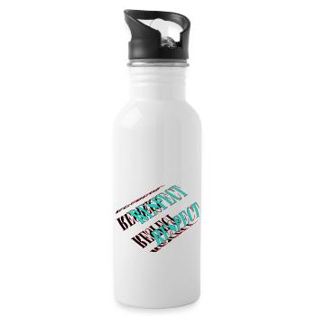 Respect 3D Design - 20 oz Water Bottle - white - Right