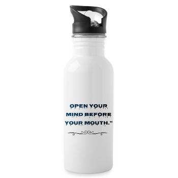 Minded - 20 oz Water Bottle - white - Right