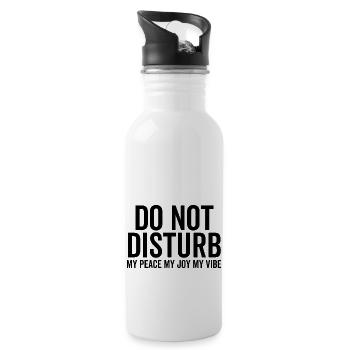 Do Not Disturb My Peace My Joy My Vibe - 20 oz Water Bottle - white - Right