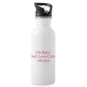 Oh Baby! Self Love Club Always - 20 oz Water Bottle - white - Right